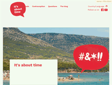 Tablet Screenshot of itisabouttime.com